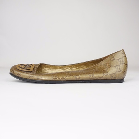 Gucci Patent GG Monogram Flats Size 7.5 - Picture 5 of 9